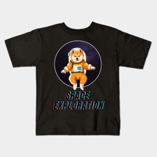 Dog space exploration Kids T-Shirt